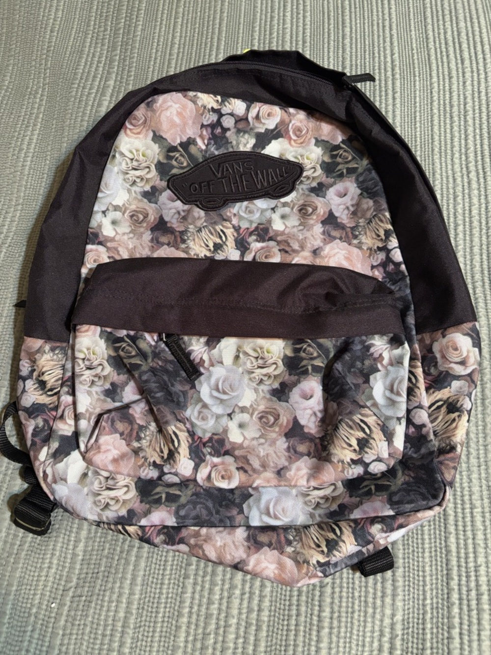 Vans Floral Backpack - Pink, Black, Cream